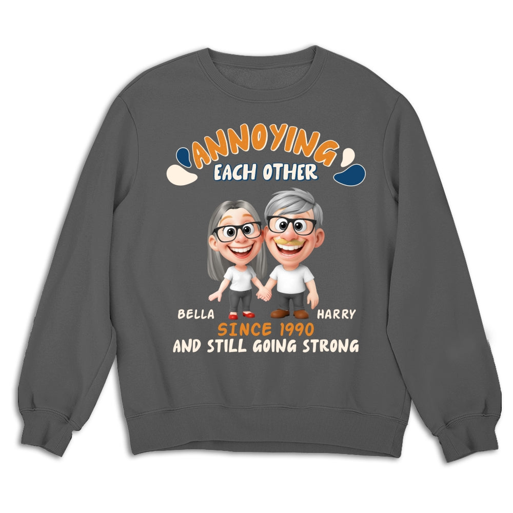 Custom Anniversary Keepsake Gifts For Couple • Caricature Love Couple - Personalized Shirt
