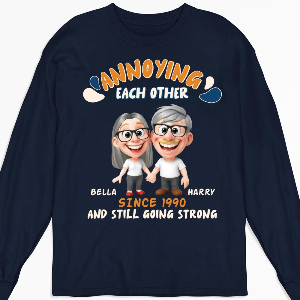 Custom Anniversary Keepsake Gifts For Couple • Caricature Love Couple - Personalized Shirt
