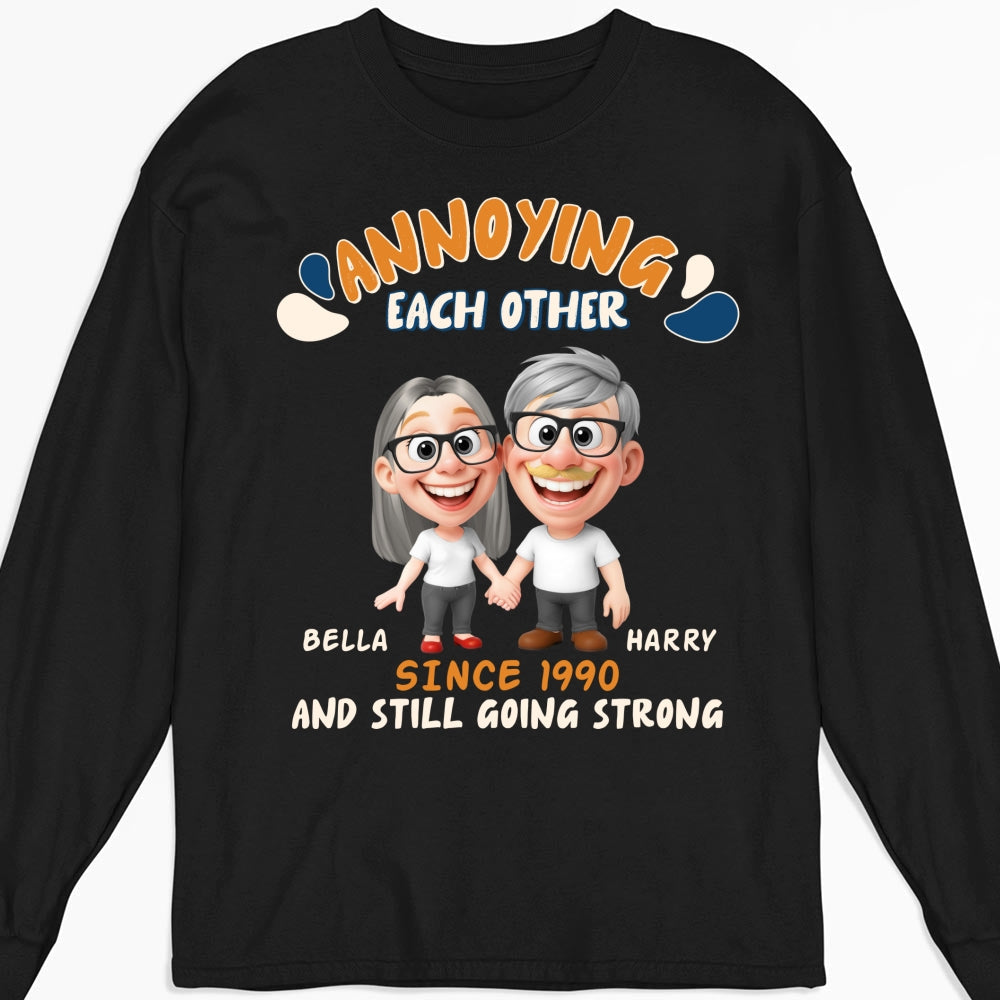 Custom Anniversary Keepsake Gifts For Couple • Caricature Love Couple - Personalized Shirt