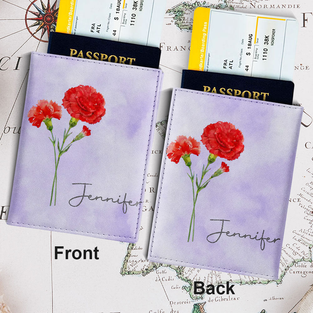 May You Blossom Like A Flower - Personalized Passport Cover