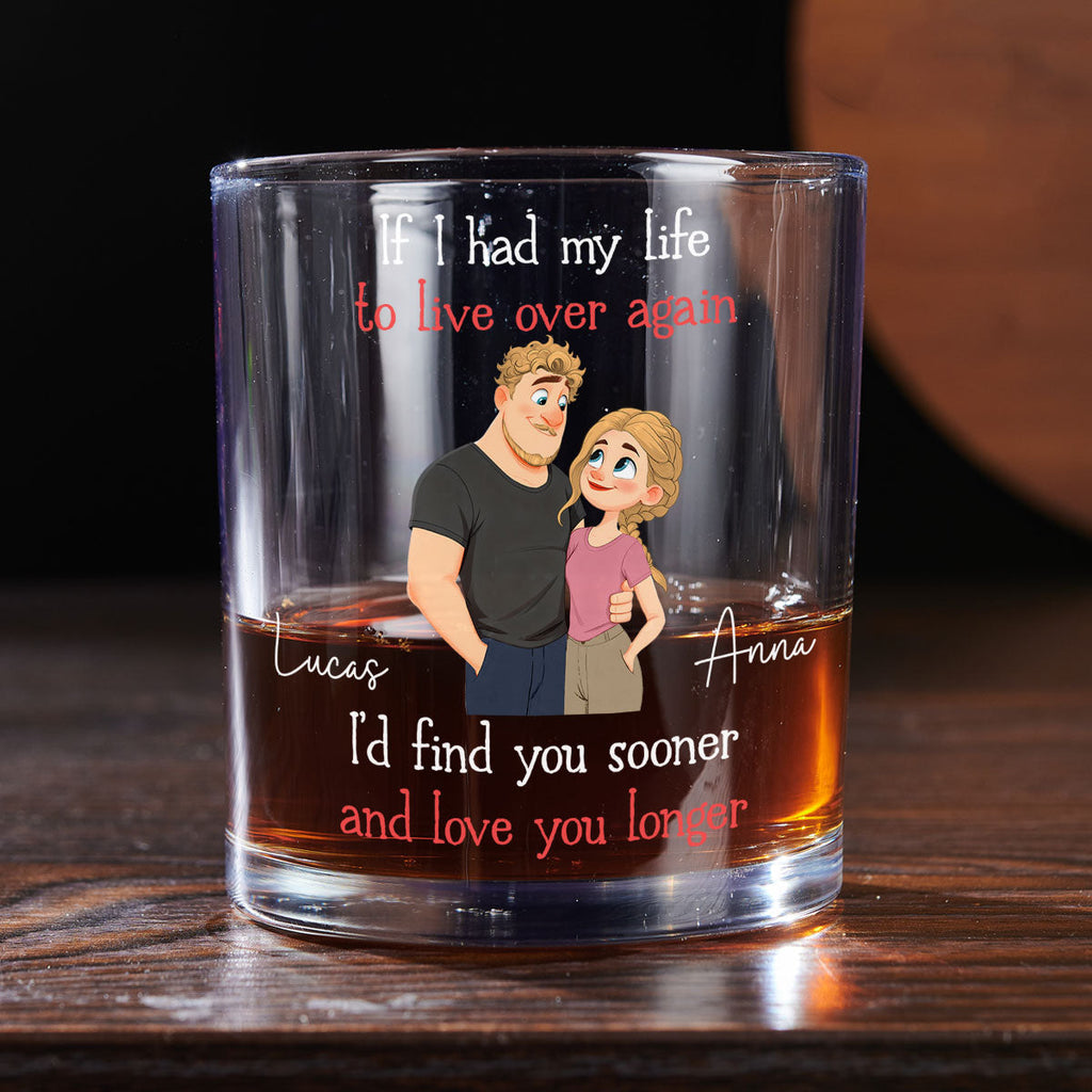 Custom Christmas Anniversary Birthday Drinkware Gifts for Husband • Love You So Much - Personalized Whiskey Glass