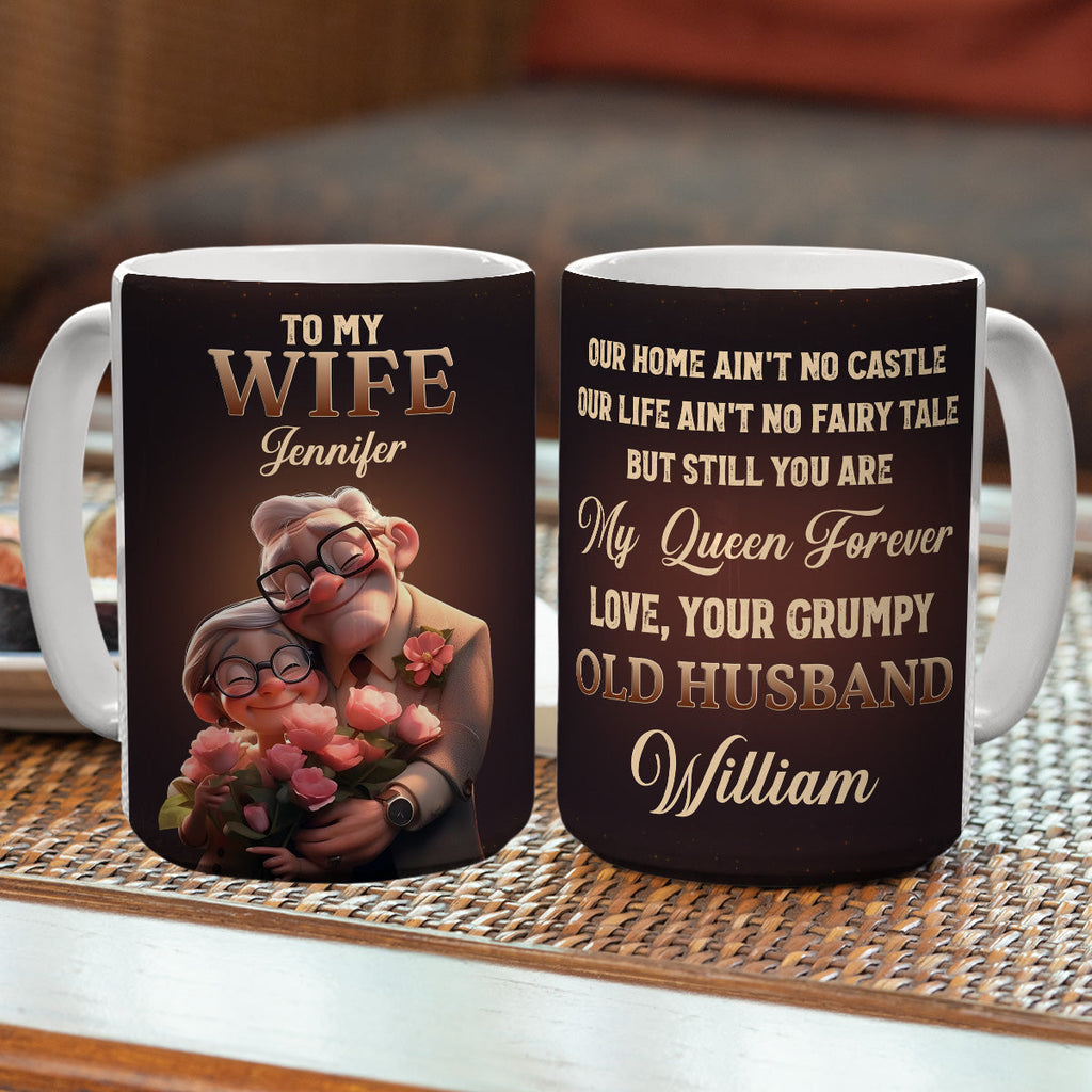 Custom Anniversary Keepsake Gifts For Couple • You Are My Queen Forever - Personalized Coffee Mug