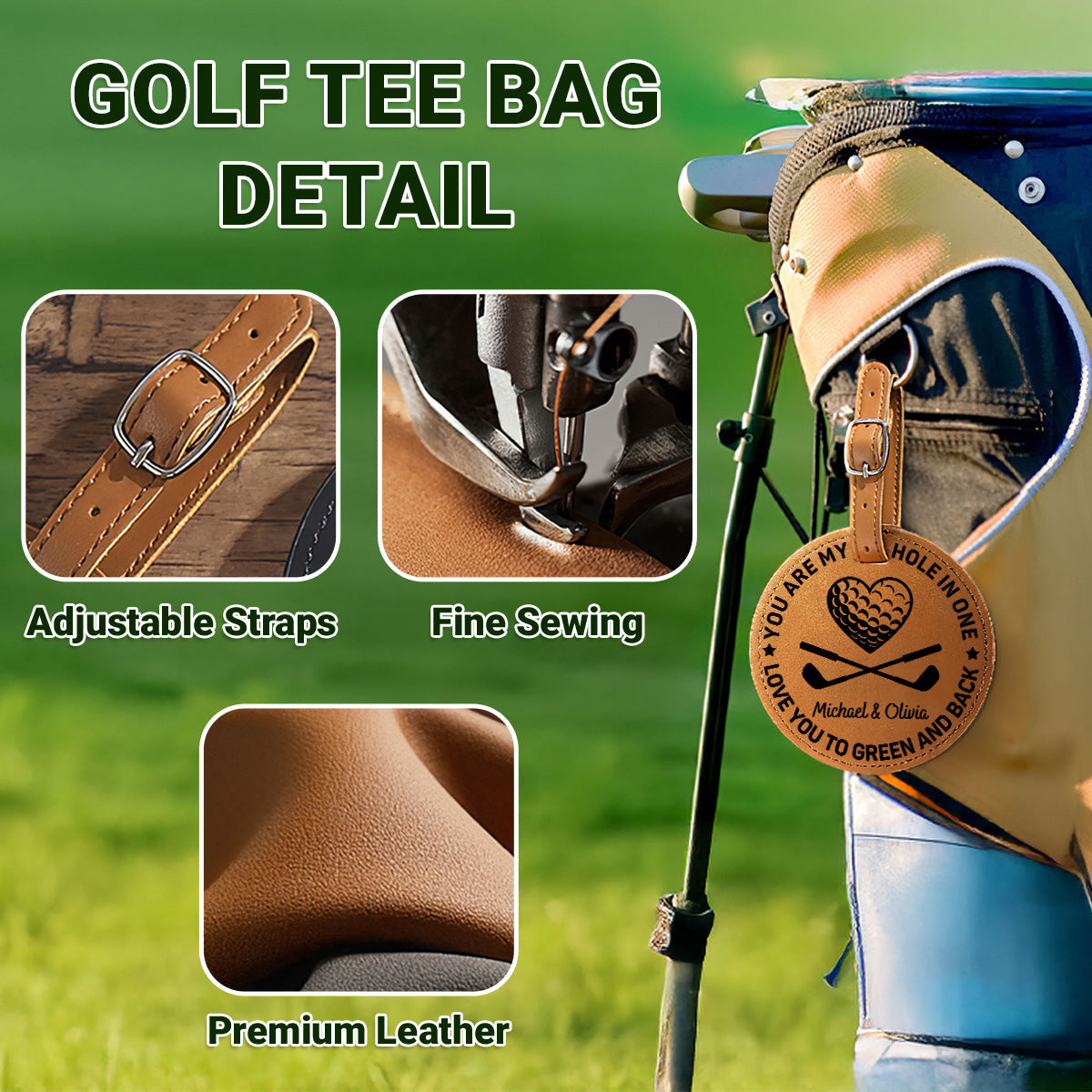 You Are My Hole In One - Personalized Golf Tee Bag