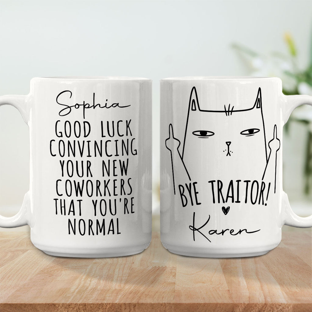 Custom Coworker, Christmas & Birthday Team Appreciation Gift • Good Luck - Personalized Coffee Mug