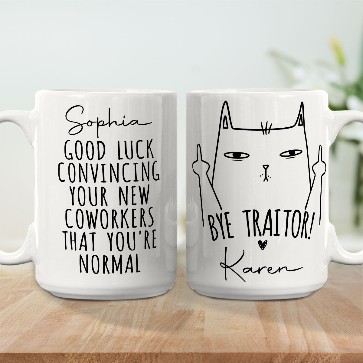 Custom Coworker, Christmas & Birthday Team Appreciation Gift • Good Luck - Personalized Coffee Mug