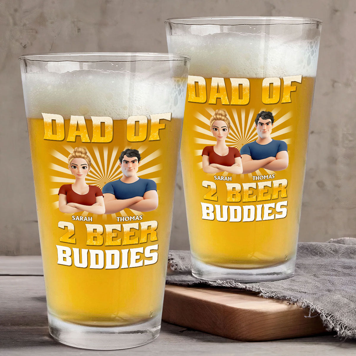 Beer Buddies - Personalized Beer Glass