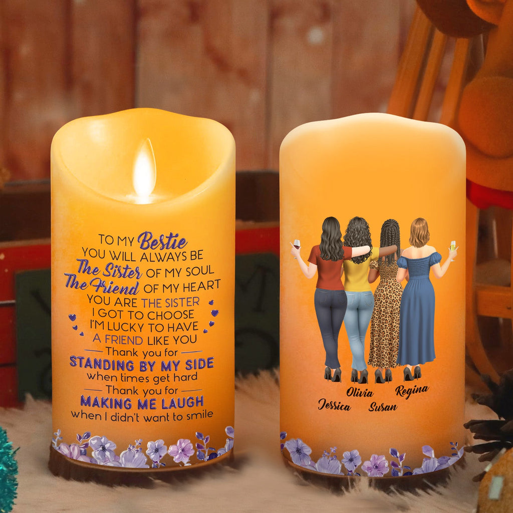 Sister Of My Soul - Personalized LED Candle
