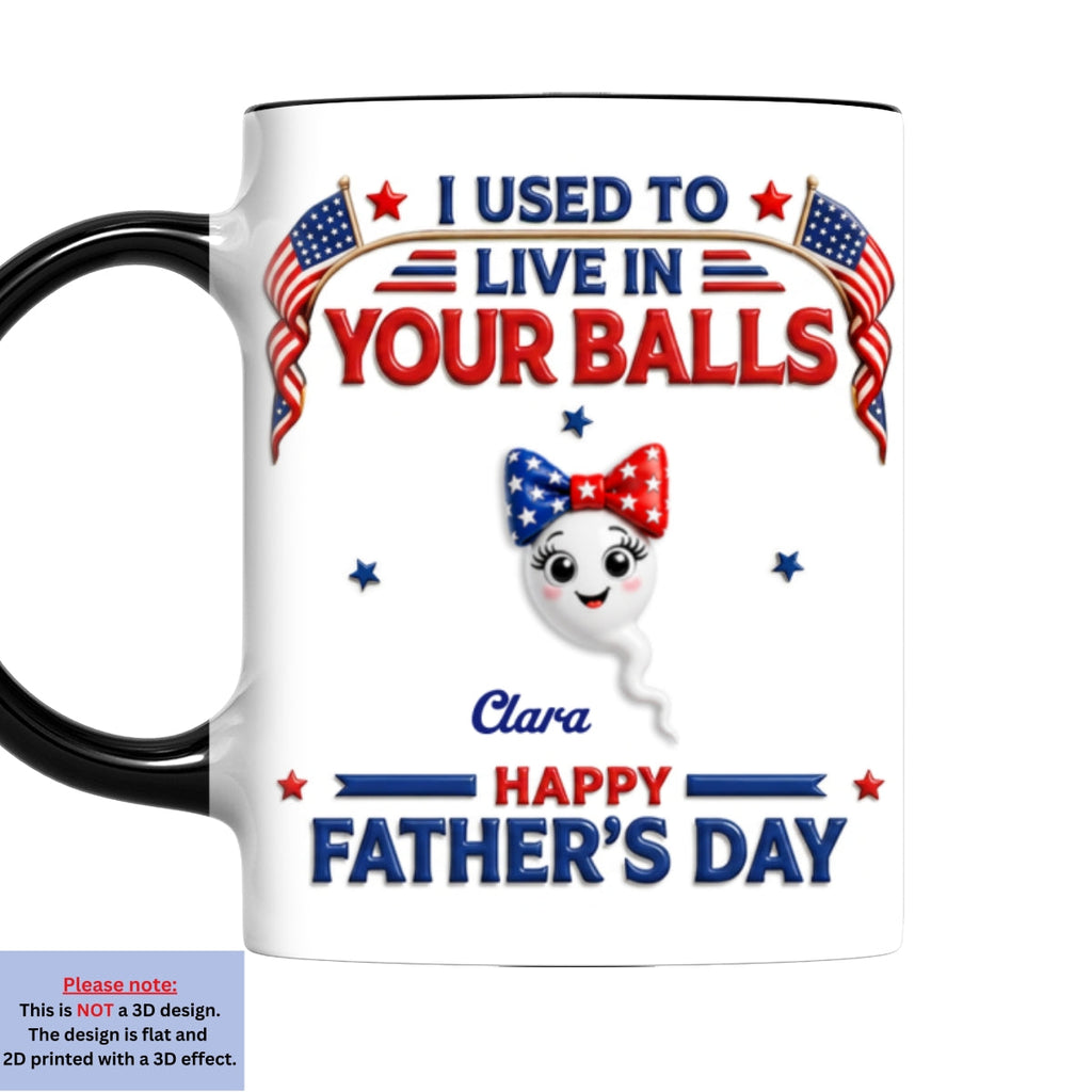 Custom Father's Day, Special Gift for Dad & Grandpa • Do You Remember Us - Personalized 3D Effect Accent Mug