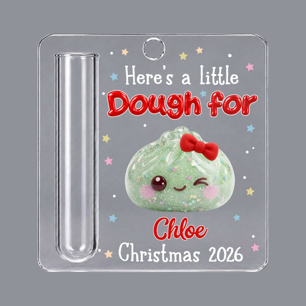 Custom Family Ornament, Christmas Gift for Family Members •  Personalized Christmas Dumpling Squishy - Personalized Cash Gift Ornament