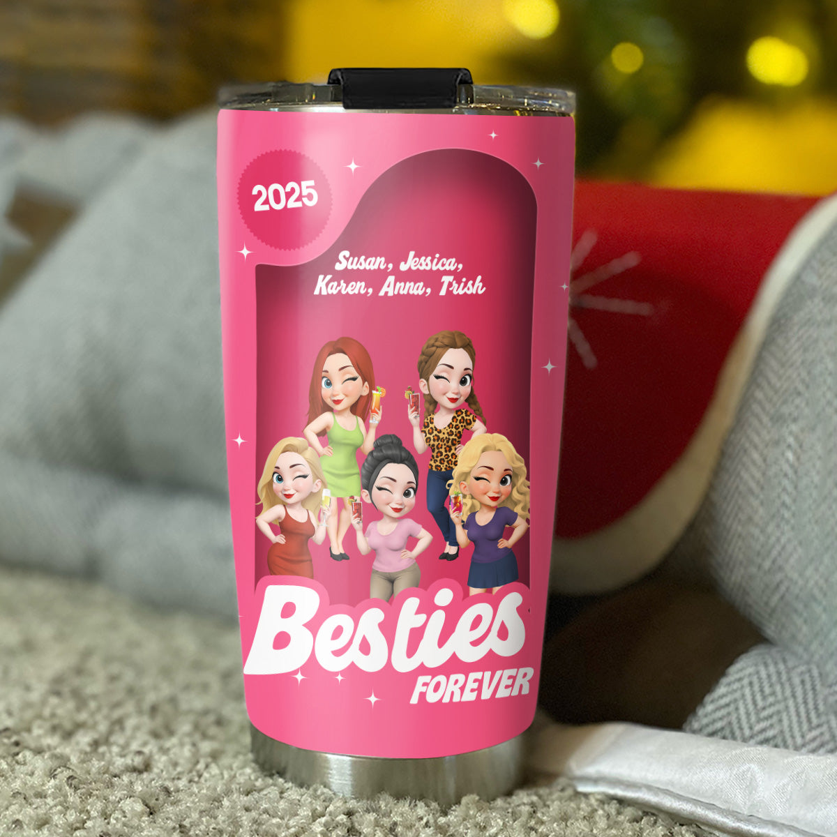 Sisters Besties Forever Box - Personalized Tumbler