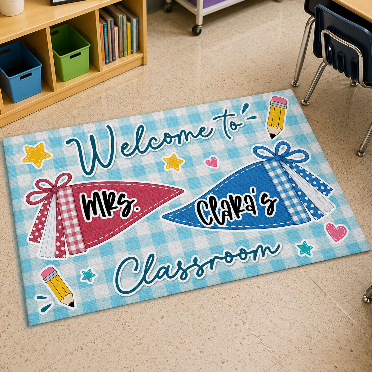 Welcome To Classroom - Personalized Doormat