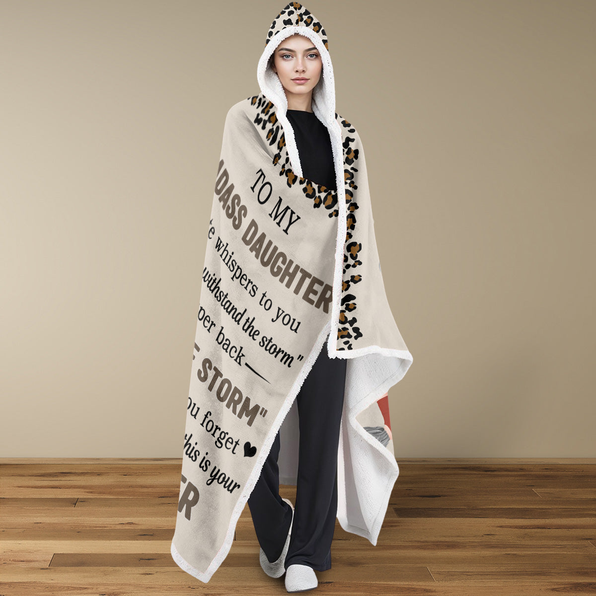 Whisper Back - Personalized Hooded Blanket