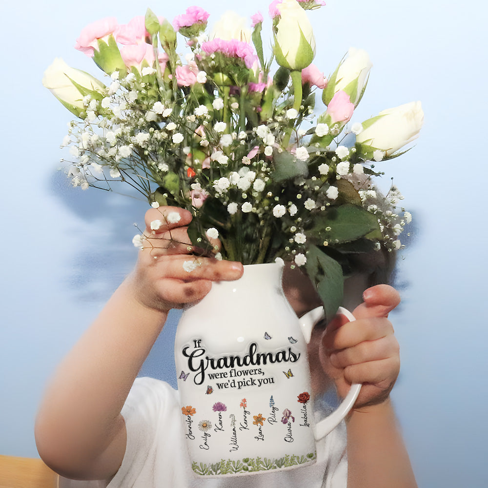 We Would Pick You - Personalized 3D Inflated Effect Flower Vase