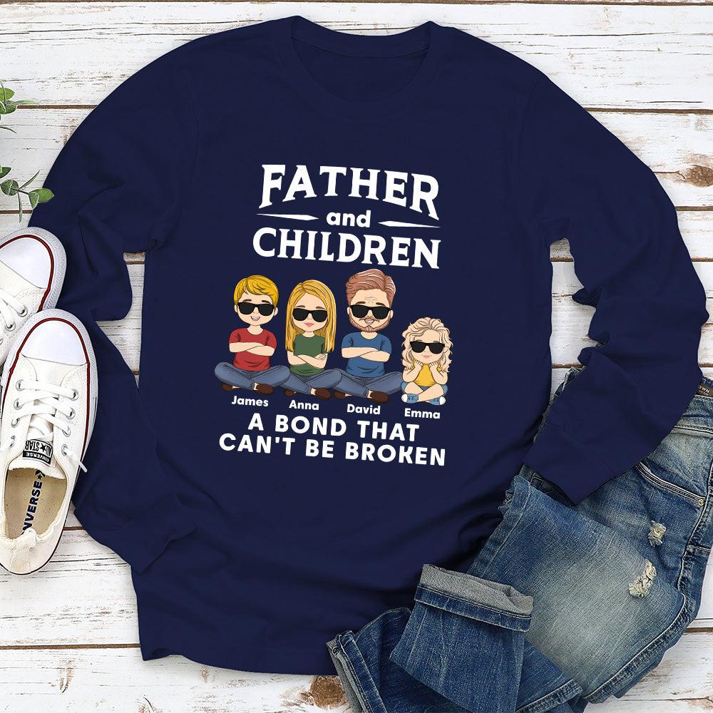 Custom Christmas & Birthday Gift for Dad, Grandpa • Bonding Relationship - Personalized Long Sleeve T-shirt