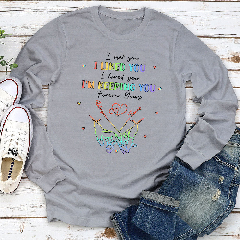 Custom Anniversary Keepsake Gifts For Couple • Love Knows No Gender - Personalized Shirt