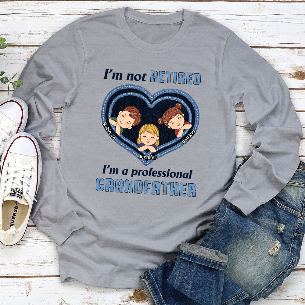 Custom Christmas & Birthday Keepsake Gift • I Am A Professional Grandpa - Personalized Shirt