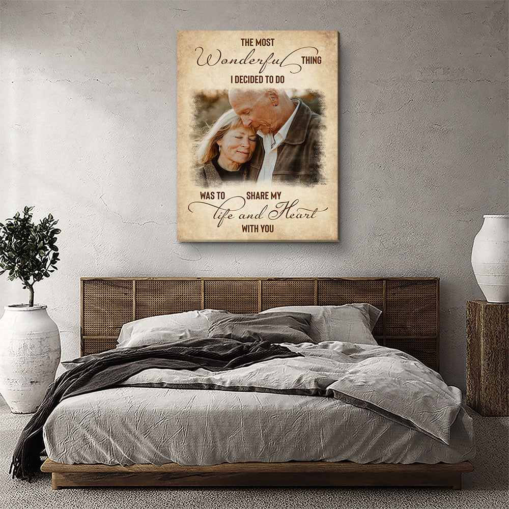 My Life & Heart - Personalized Photo Canvas