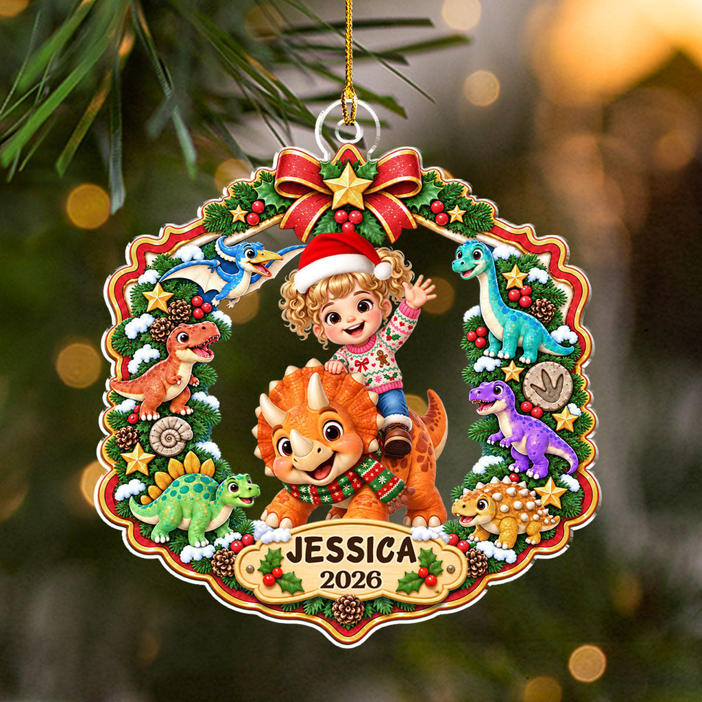 Custom Family Ornament, Christmas Gift for Family Members •  My Little World - Personalized Acrylic Ornament
