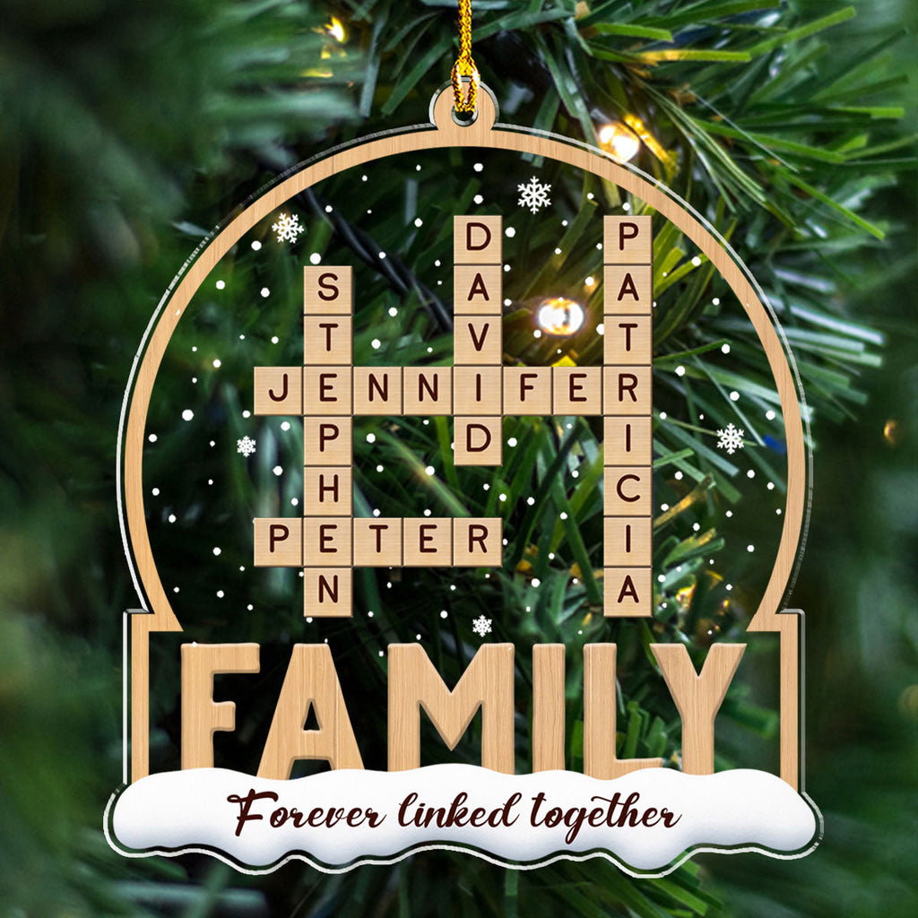 Custom Family Ornament, Christmas Gift for Family Members •  Together We Are Home - Personalized Acrylic Ornament