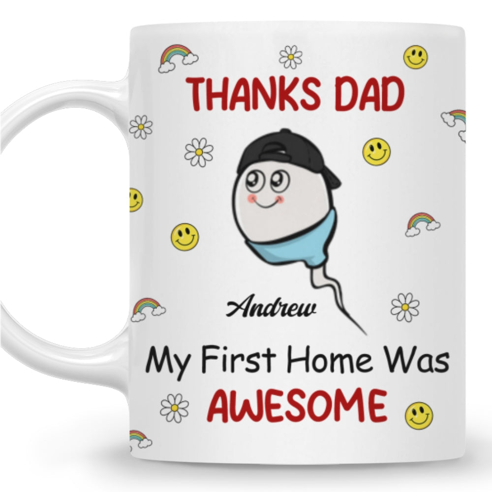 Custom Christmas & Birthday Keepsake Gift • Thanks Dad - Personalized Coffee Mug