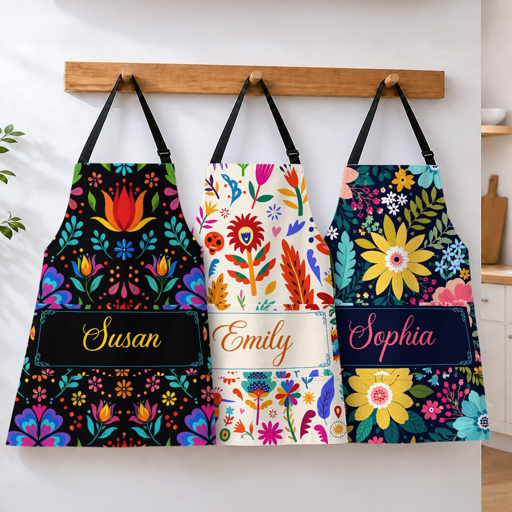 Fiesta in Bloom - Personalized Apron