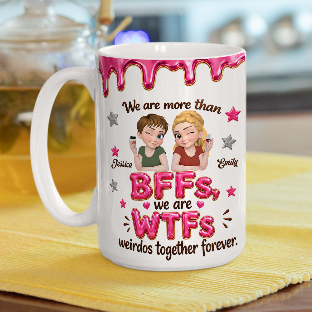 Custom Best Friend, Christmas & Birthday Friendship Keepsake Gift • Misfit Mates - Personalized Coffee Mug