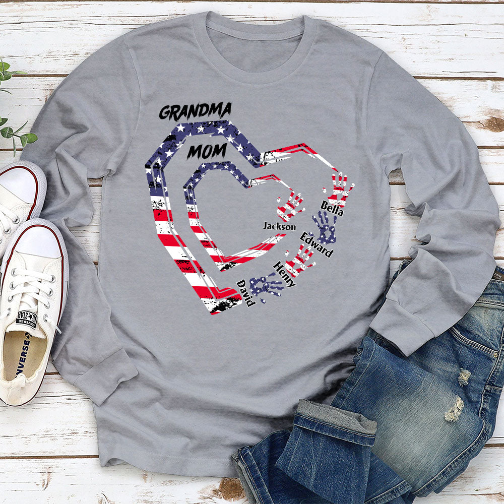 Custom Christmas & Birthday Gift for Mom, Grandma • We Love You Grandma - Personalized Shirt