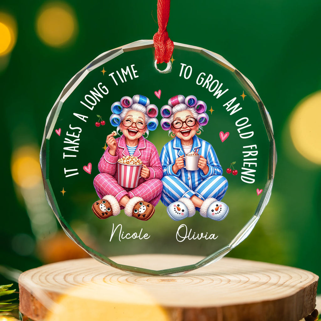 Custom Sister Christmas Ornament •  Our Kind Of Crazy - Personalized Glass Ornament
