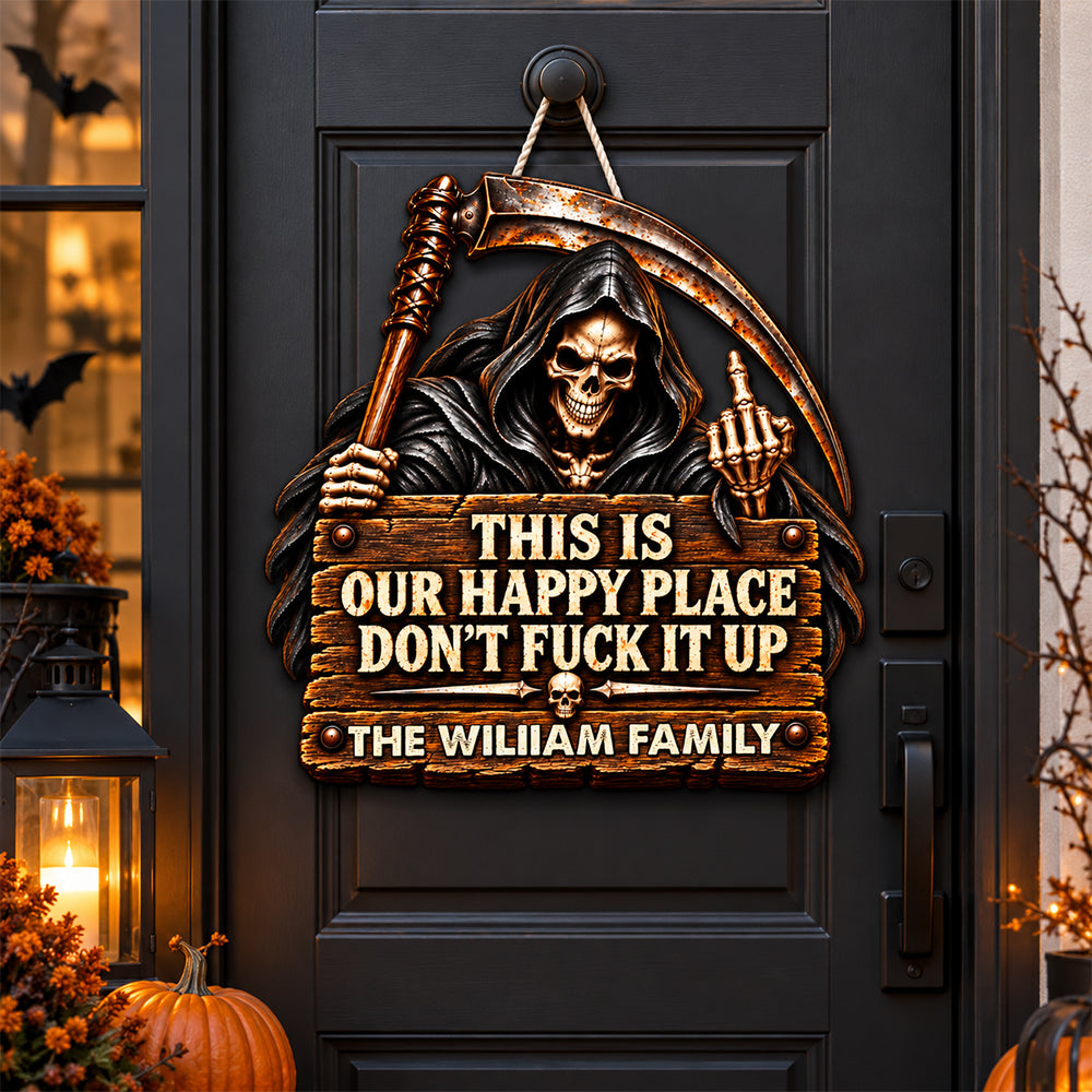 Respect The Vibe Or Leave - Personalized Wood Sign