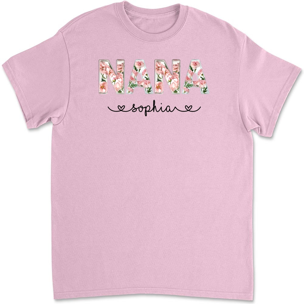 Custom Christmas & Birthday Gift for Grandma • Grandma Birth Month Flower - Personalized Shirt