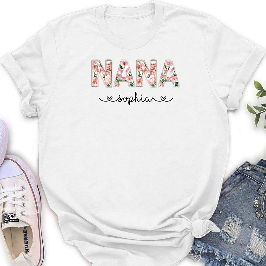 Custom Christmas & Birthday Gift for Grandma • Grandma Birth Month Flower - Personalized Shirt
