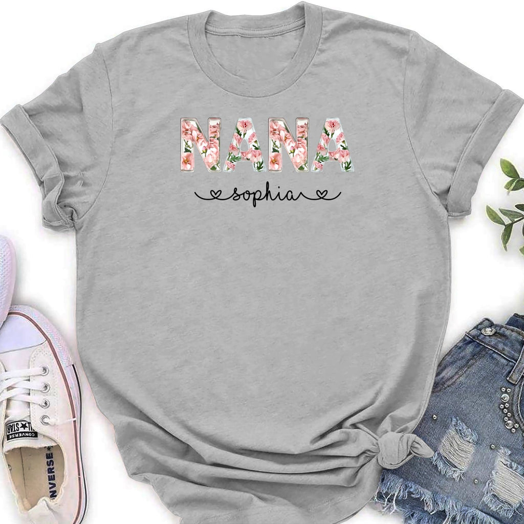 Custom Christmas & Birthday Gift for Grandma • Grandma Birth Month Flower - Personalized Shirt