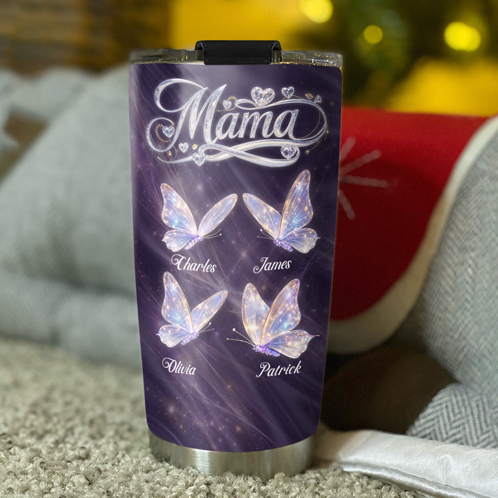 Custom Christmas Birthday Gifts For Grandma • Grandma Love Her Grandkids - Personalized Tumbler