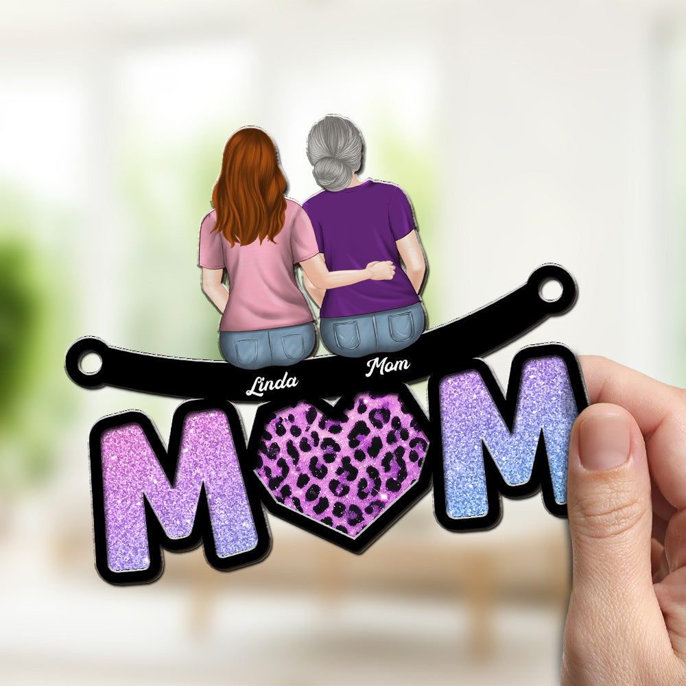 Custom Hanging Decor for Mom Daughter, Mother's Day Gifts • We Love You Mommy - Personalized Suncatcher