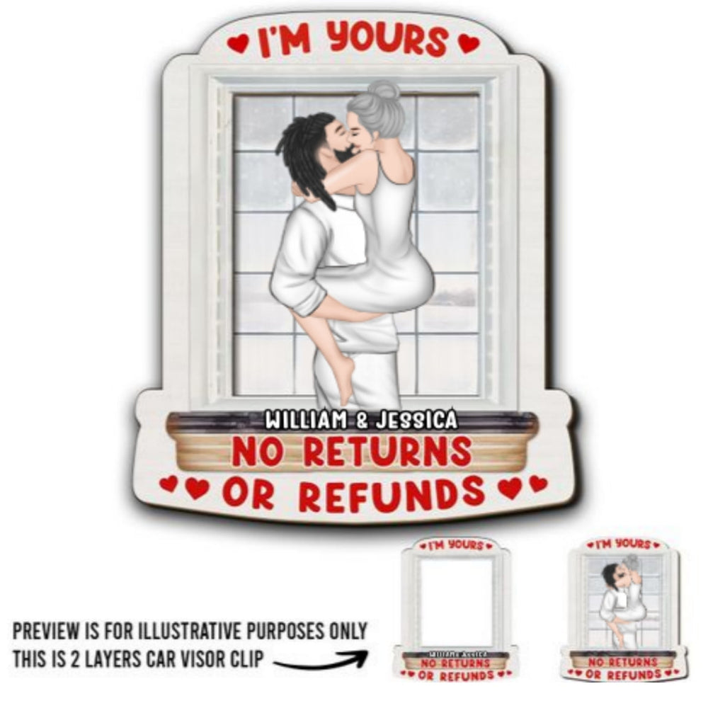 I Am Yours - Personalized Car Visor Clip