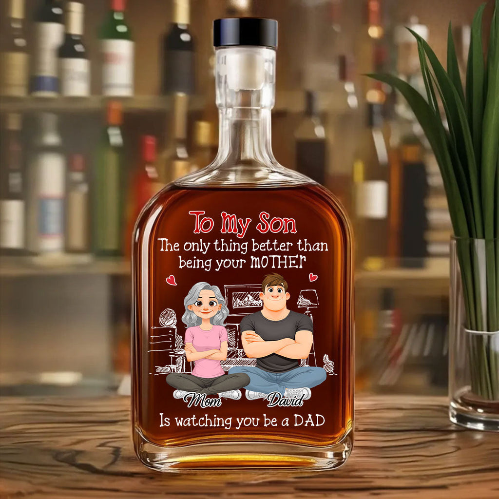 Being A Dad - Personalized Spirits Decanter