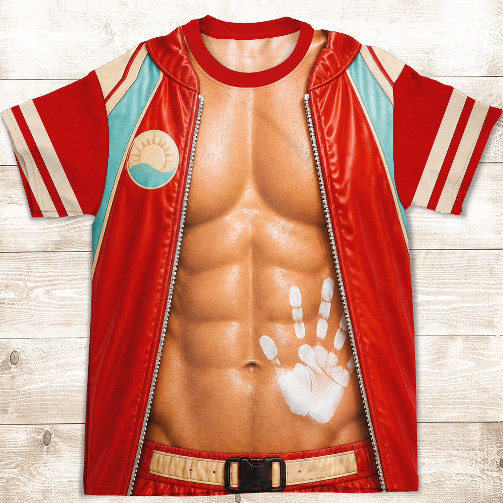 Custom Christmas Anniversary Keepsake Gifts For Husband • Too Much Abs - Personalized All-over-print T-shirt