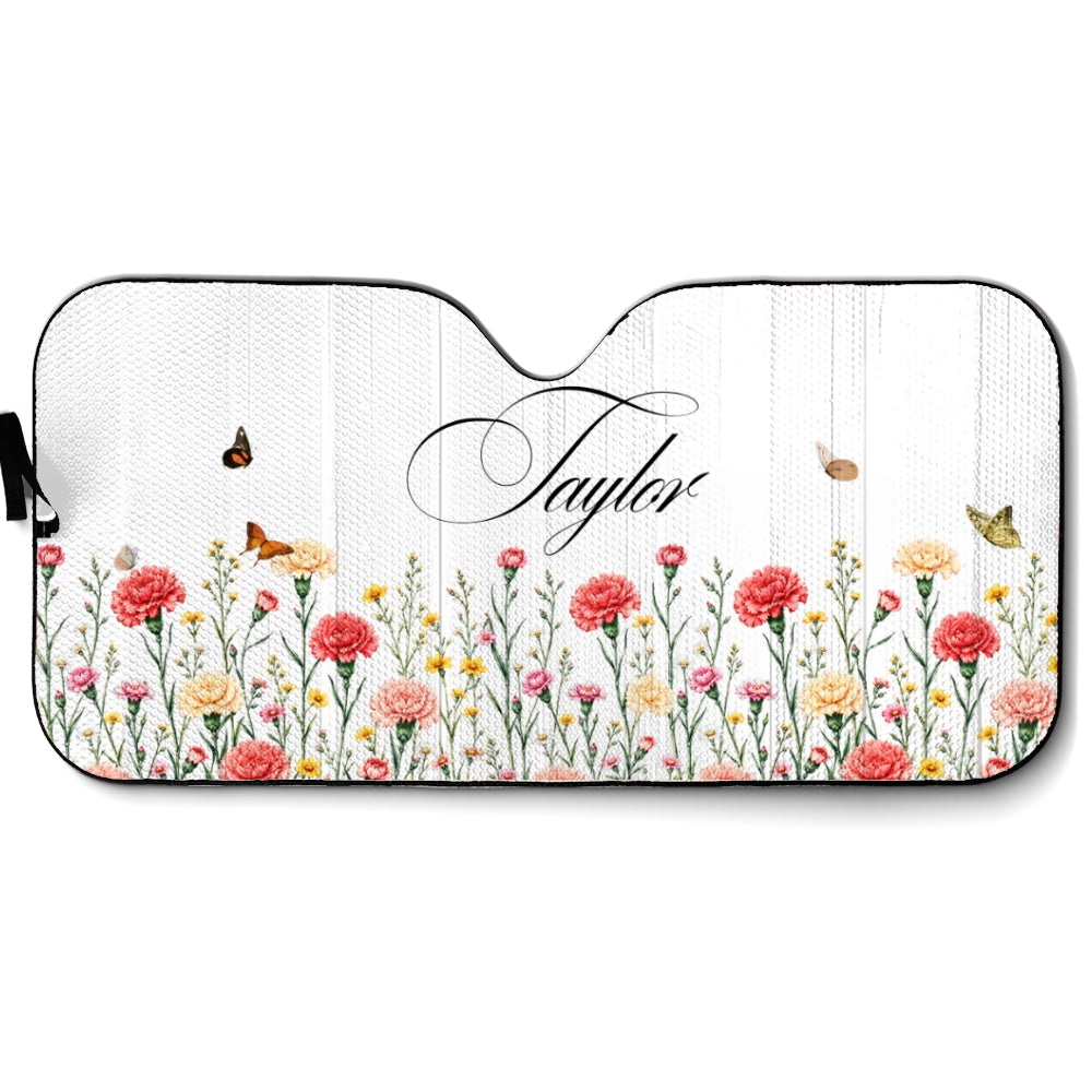 Bloom Behind Every Journey - Personalized Car Sunshade