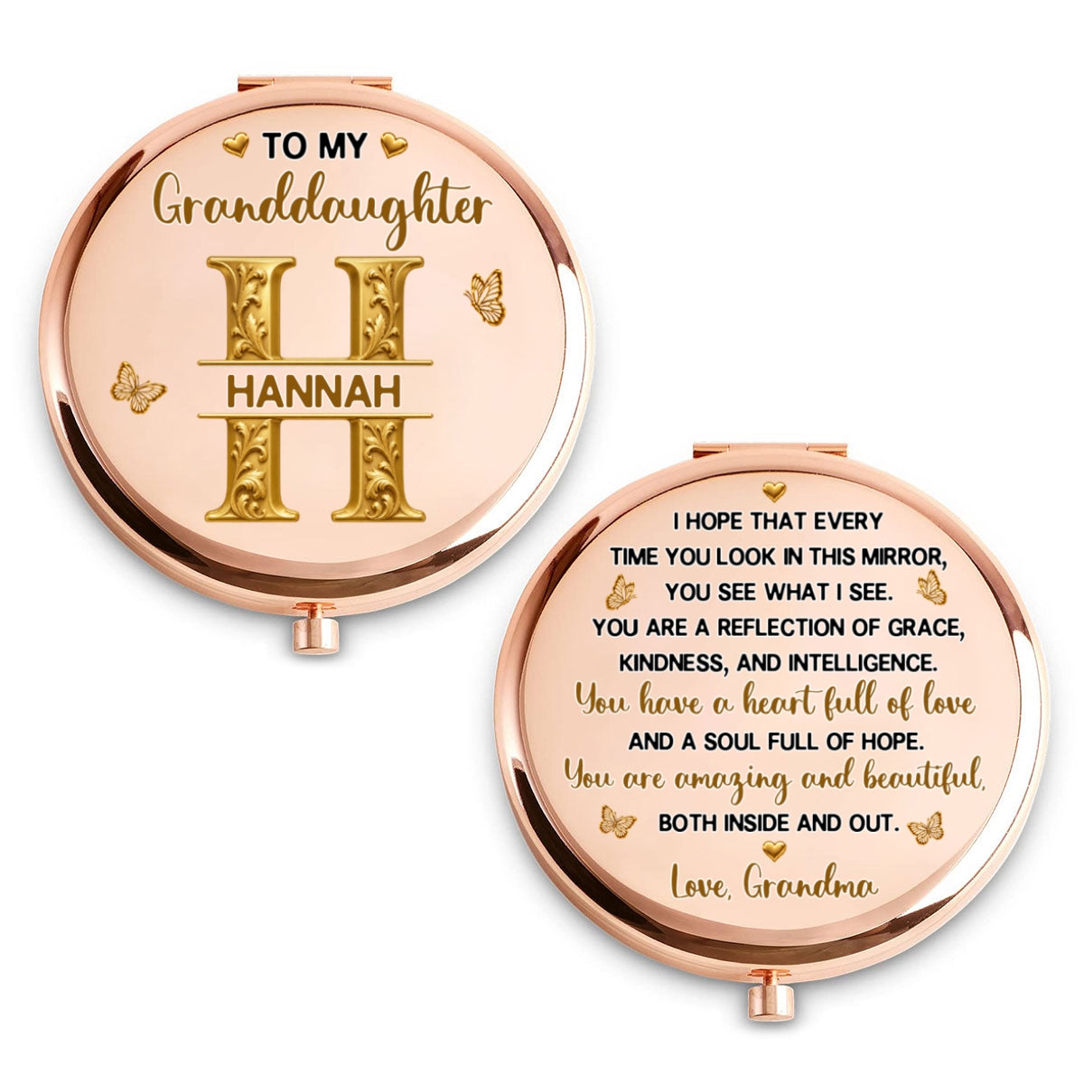 You Have A Heart Full Of Love - Personalized Compact Mirror