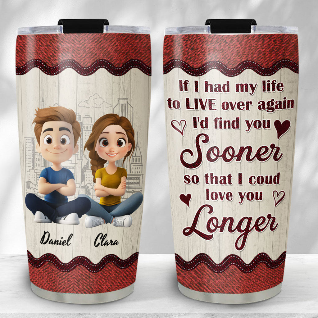 Custom Christmas Anniversary Gifts For Husband • If I Could - Personalized Tumbler