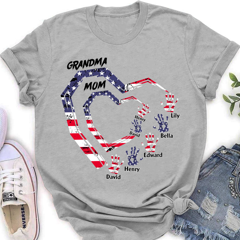 Custom Christmas & Birthday Gift for Mom, Grandma • We Love You Grandma - Personalized Shirt