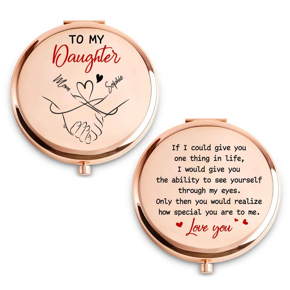 How Special You Are To Me - Personalized Compact Mirror