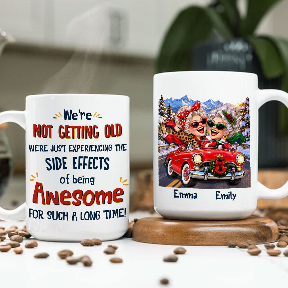 Custom Best Friend, Christmas & Birthday Friendship Keepsake Gift • Side Effects Of Awesome - Personalized Coffee Mug