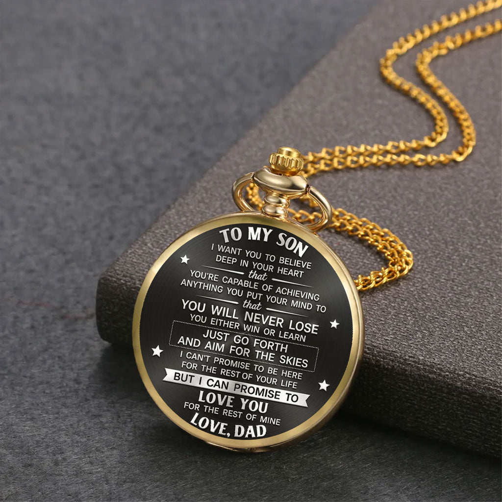 Love You For The Rest Of Mine - Personalized Print Pocket Watch