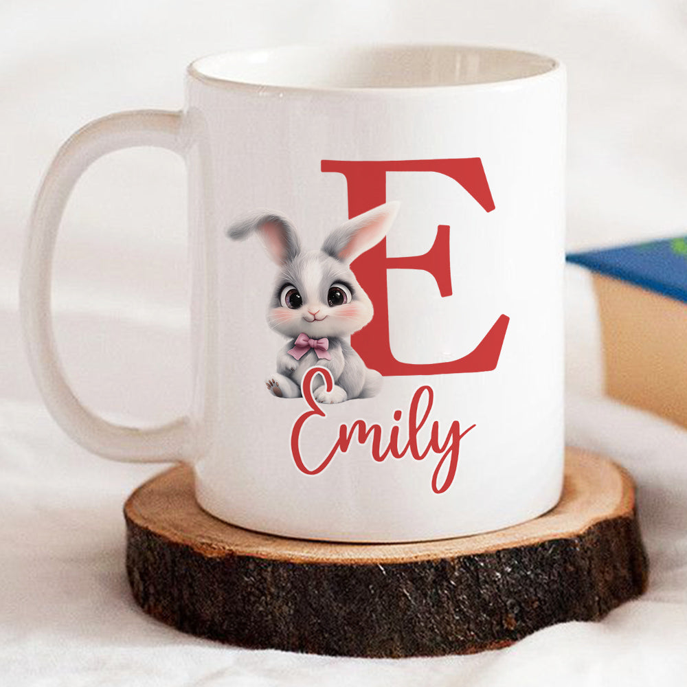 Custom Christmas & Birthday Keepsake Gift • Cute Bunny Easter - Personalized Coffee Mug