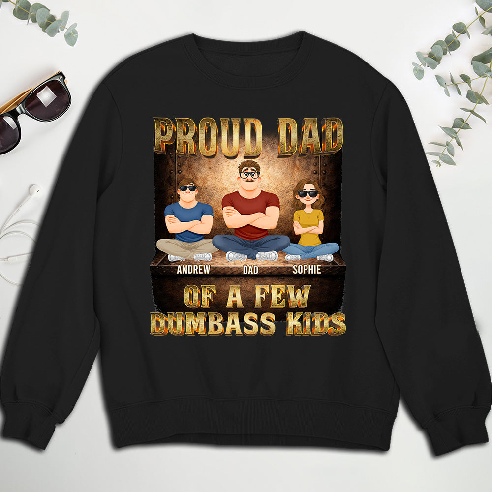 Custom Christmas & Birthday Keepsake Gift • Proud Father Vibes - Personalized Shirt