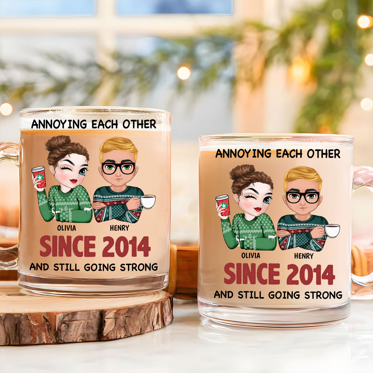 Custom Anniversary Keepsake Gifts For Couple • We Got It - Personalized Glass Mug