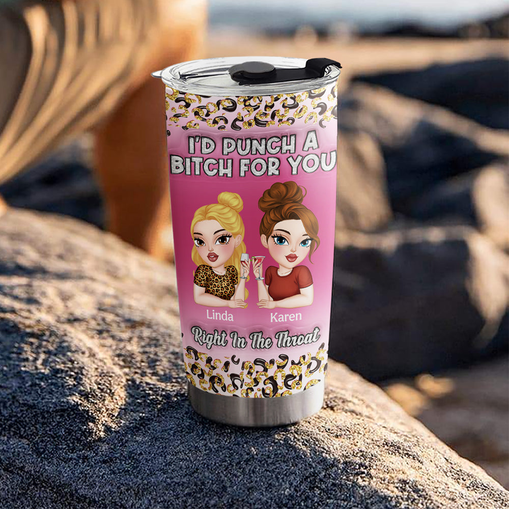 Custom Christmas Birthday Gifts For Best Friend • Punch For You - Personalized 3D Inflated Effect Tumbler