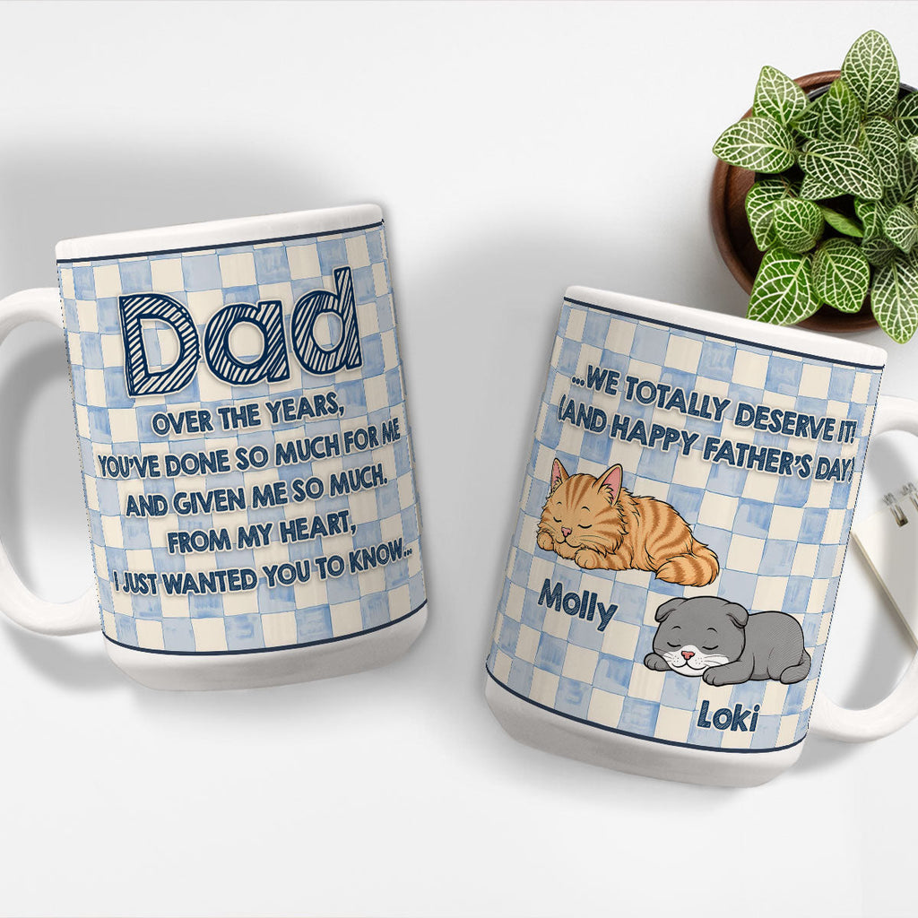 Custom Christmas & Birthday Keepsake Gift • Surprise Dad You Got Us - Personalized Coffee Mug