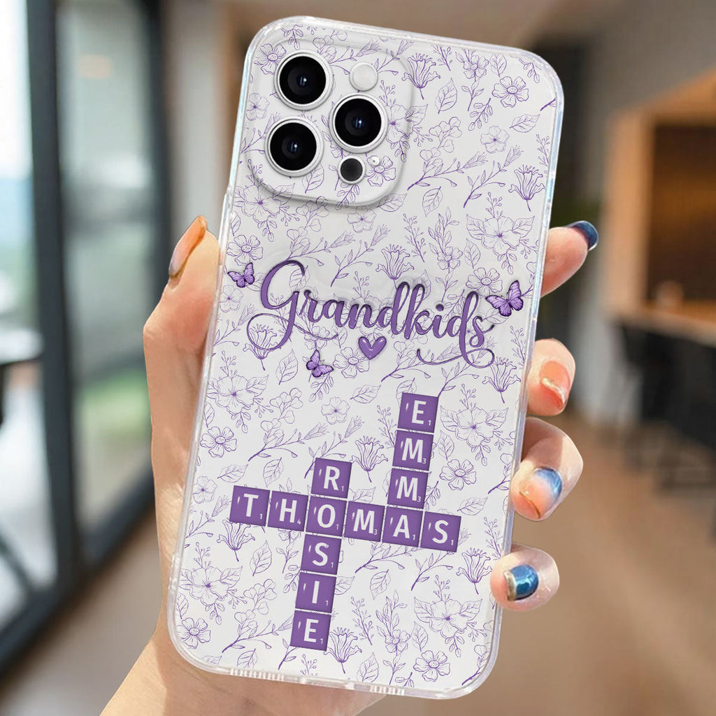 Flower Grandkids - Personalized 3D Inflated Effect Phone Case